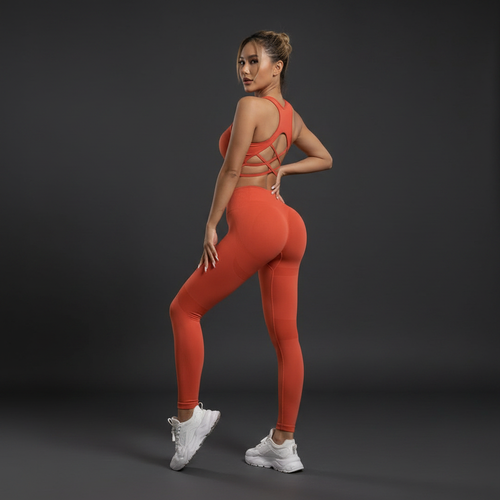 Conjunto Deportivo Naranja - Fondo Antracita - Forza Wear