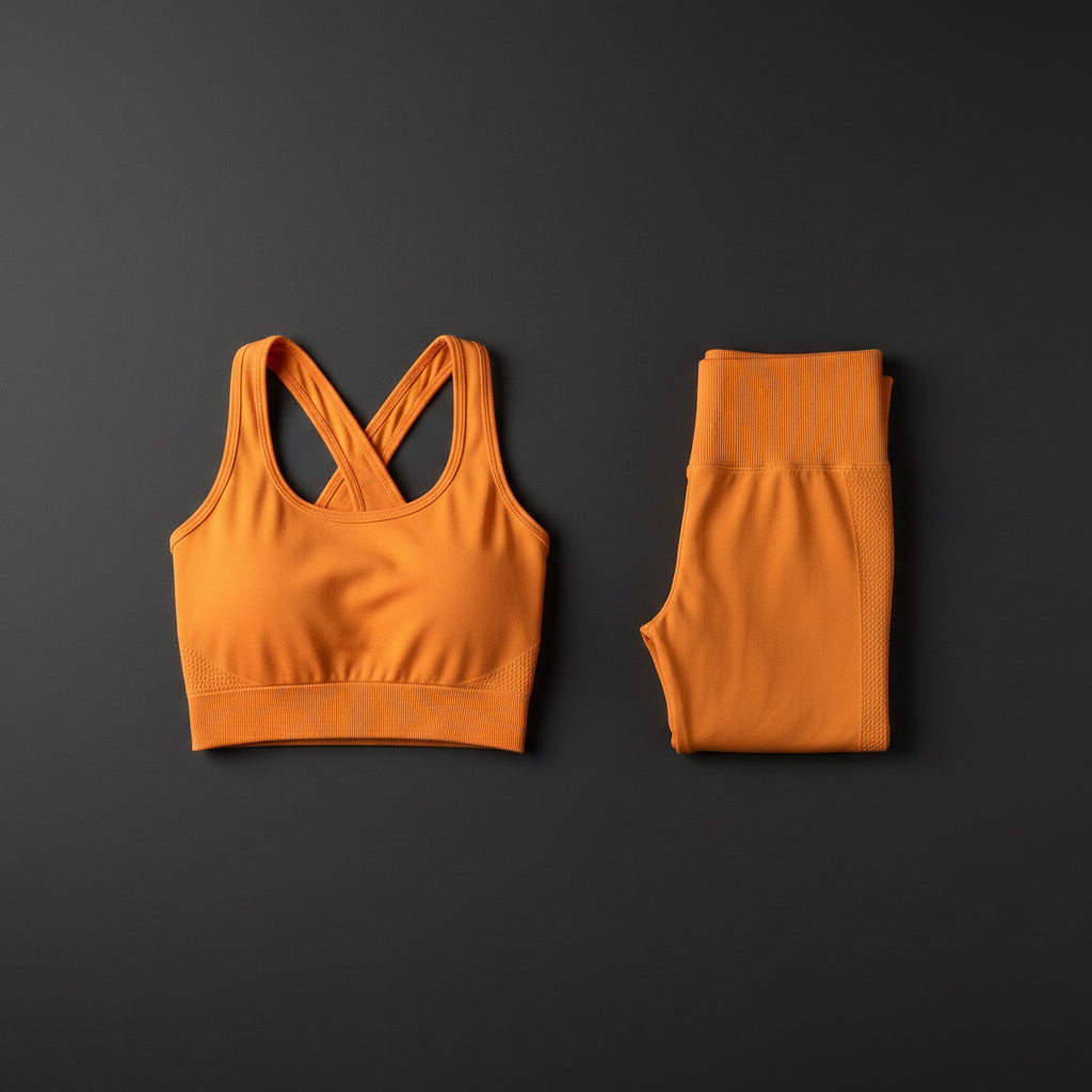 Conjunto Deportivo Seamless Naranja - Forza Wear