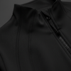 Detalle costuras chaqueta negra